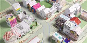 Aerial View of Paper Houses 